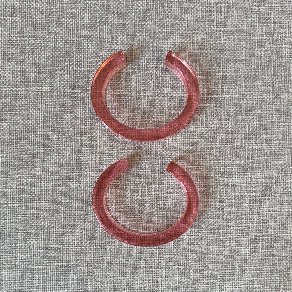 Machete Architect Cuff in Peony Blush - set of 2